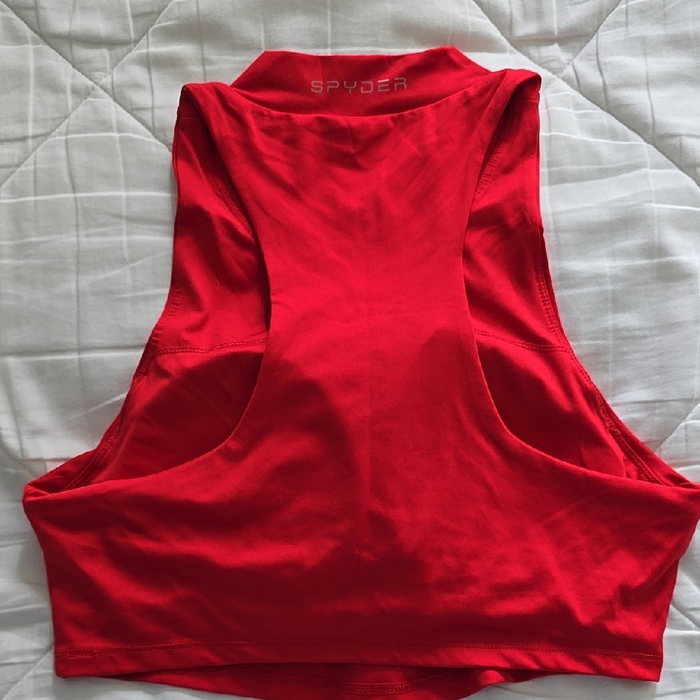 Spyder Red Sleeveless Top